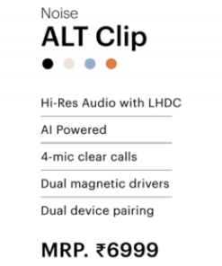 Alternative view of Noise ALT Clip