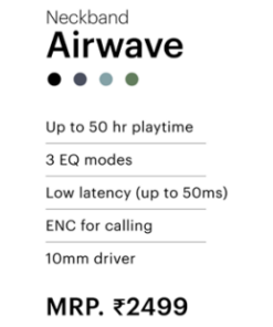 Alternative view of Neckband Airwave