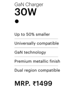 Alternative view of GaN Charger 30W