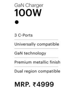 Alternative view of GaN Charger 100W