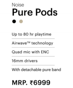 Alternative view of Noise Pure Pods