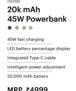 Alternative view of Noise 20K mAh 45W Powerbank