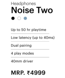 Alternative view of Headphones Noise Two