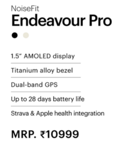 Alternative view of Noise Fit Endearvour Pro