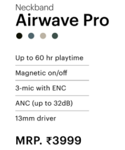 Alternative view of Neckband Airwave Pro