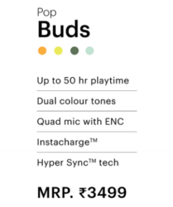 Alternative view of Pop Buds