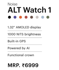 Alternative view of Noise ALT Watch 1